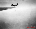B-24s dropping bombs in the CBI.