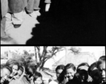 Local people in southern China during WWII: Bashful children in front of the photographer. During WWII.