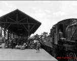 Refugees fleeing at the Guilin train station during the evacuation before the Japanese Ichigo advance in 1944, in Guangxi province.  Selig Seidler was a member of the 16th Combat Camera Unit in the CBI during WWII.