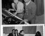 Party and dance at the Hostel #10 Officer's Club on January 19, 1945.  Images provided by Dorothy Yuen Leuba.