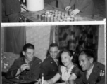 A party and dance at the Hostel #10 Officer's Club on January 19, 1945. Images provided by Dorothy Yuen Leuba.
