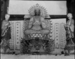 A Buddhist statue in China during WWII.