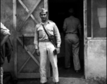 David Firman was a member of the 61st Air Service Group. Here he is standing at Hsinching, China.  10th Army Air Force.