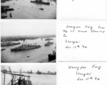 Whangpoo River scenes, in Shanghai, China, during WWII.