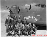 The B-24J bomber "Chug-A-Lug (Junior)," serial #42-73310, and crew in China during WWII.
