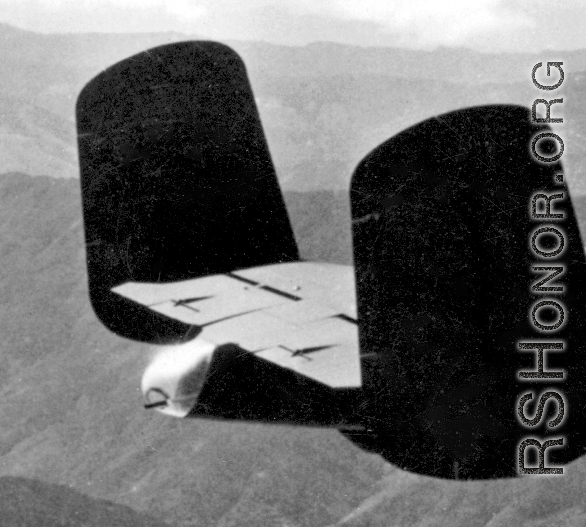 The standard perspex observation cone on B-24 in CBI.