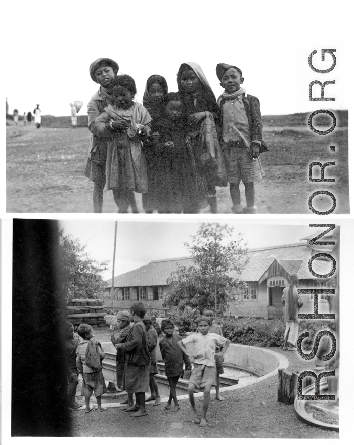 Cute kids in Burma, during WWII.