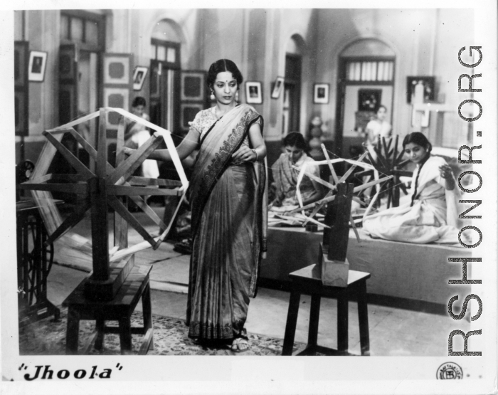 Purchased image with scene from the Indian movie "Jhoola."  Scenes in India witnessed by American GIs during WWII. For many Americans of that era, with their limited experience traveling, the everyday sights and sounds overseas were new, intriguing, and photo worthy.