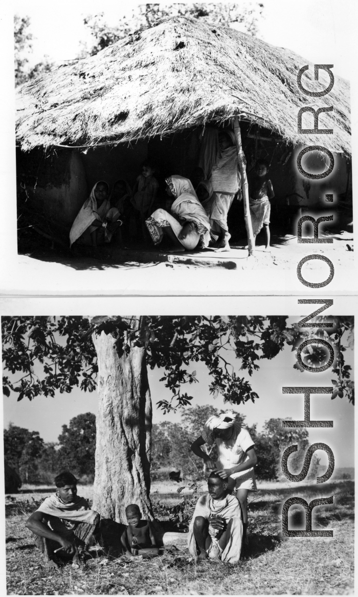 Daily life.  Scenes in India witnessed by American GIs during WWII. For many Americans of that era, with their limited experience traveling, the everyday sights and sounds overseas were new, intriguing, and photo worthy.