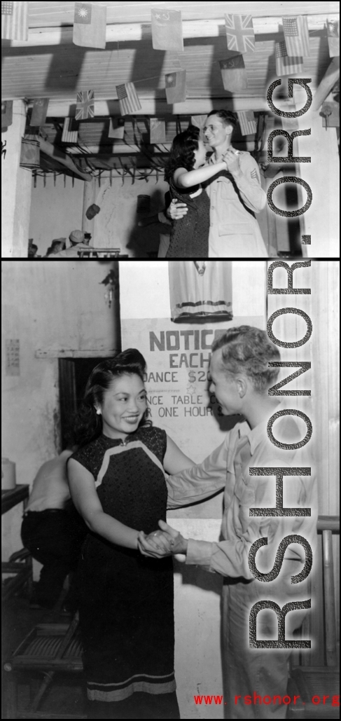 A beautiful taxi-dancer keeps a GI company at a ticket-a-dance site in China during WWII.