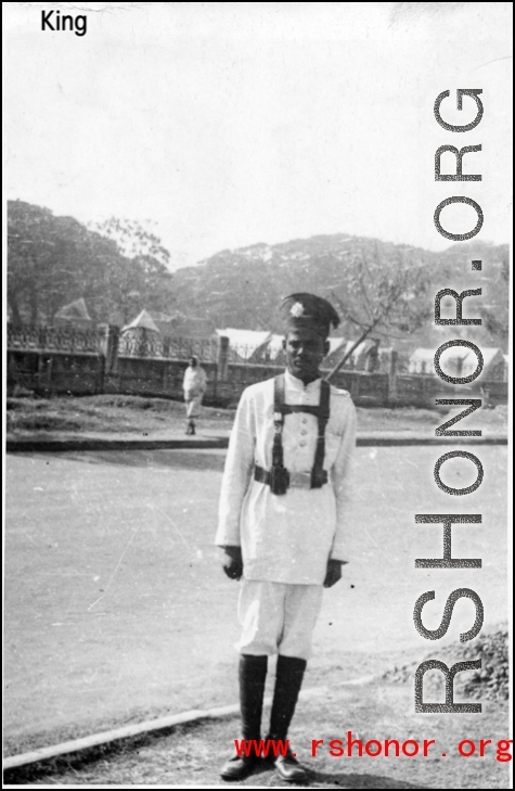 Policeman in India during WWII.