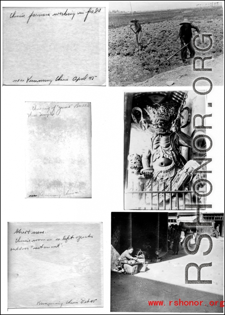 Daily life and temple in SW China during WWII.
