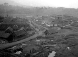 Buildings at an American airbase in China during WWII.