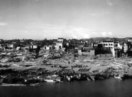 Liuzhou city riverside during WWII.