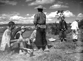 Farmers at Luliang. During WWII.