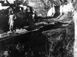 Stepped village path in Yunnan, during WWII.
