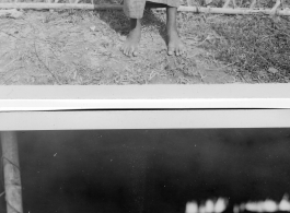 Local people in Burma near the 797th Engineer Forestry Company--Two girls.  During WWII.