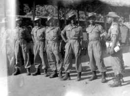 British African soldiers in Burma during WWII.