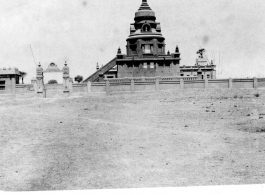 A temple near Karachi, India, during WWII.