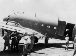 A C-47 transport plane in CBI.