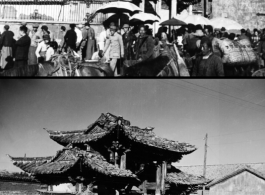 Street scene in Guilin before the Allied retreat in the fall of 1944.