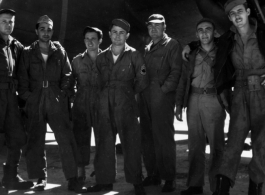 An unknown aircrew somewhere in the CBI during WWII.
