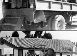 Religious services somewhere in the CBI, most likely in Yunnan province. A choir and chaplain use a truck as a handy mobile stage.