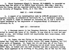 Individual Deceased Personnel File (IDPF) for Albert L. Haynes, MIA, China.