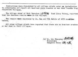 Individual Deceased Personnel File (IDPF) for Albert L. Haynes, MIA, China.