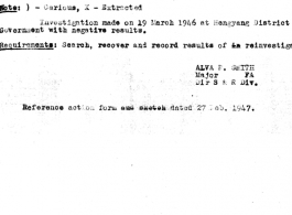 Individual Deceased Personnel File (IDPF) for Albert L. Haynes, MIA, China.