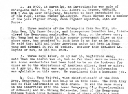 Individual Deceased Personnel File (IDPF) for Albert L. Haynes, MIA, China.