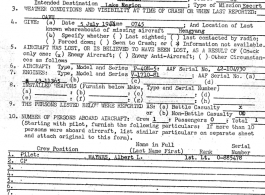 Individual Deceased Personnel File (IDPF) for Albert L. Haynes, MIA, China.