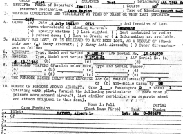 Individual Deceased Personnel File (IDPF) for Albert L. Haynes, MIA, China.