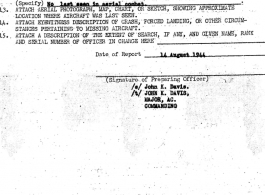 Individual Deceased Personnel File (IDPF) for Albert L. Haynes, MIA, China.