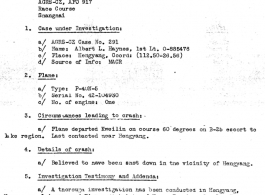 Individual Deceased Personnel File (IDPF) for Albert L. Haynes, MIA, China.