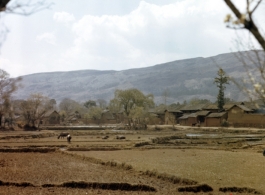 A rural village near the American base at Yangkai, Yunnan province, in the CBI.