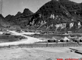 GI tents at Liuzhou during WWII.