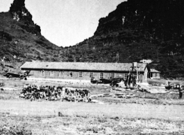 American P-40s parked in Guangxi province during WWII.