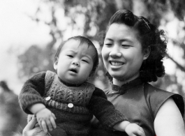 A Chinese family in Yunnan province, China, during WWII. 