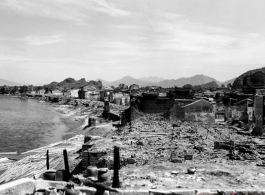 A WWII Guilin destroyed with fire by the allies before the Japanese advance in the fall of 1944.