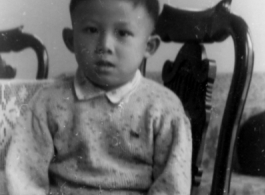 A wealthy Chinese boy in the CBI during WWII.