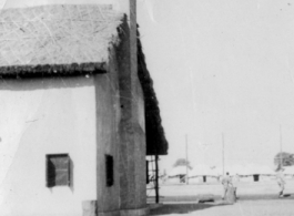 A building at an Allied base in India during WWII.