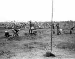 Lengthening E-W runway, Chaukulia, India Dec 1943 or Jan 1944.