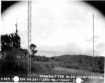  Transmitter building and antennas. AACS Sta. No. 251, 128th Squadron, Chanyi, China.