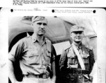 Pilots of CACW, Maj. Winston Churchill and Capt. T. H. Young in China during WWII.