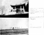 Hot spring resort hotel about 30 miles from Kunming, and farming fields near Kunming. 1945.