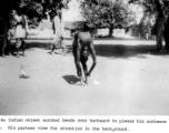 Indian street acrobat in the CBI during WWII.