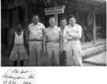 "The best urologist in the CBI. 1944."  Urology and Dermatology clinics in the CBI during WWII, likely in Burma or India.