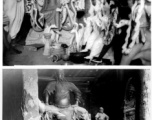 Icons in Buddhist temples during WWII, the lower image definitely in China.