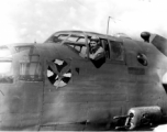 An American flyer in a B-25 in the CBI during WWII.